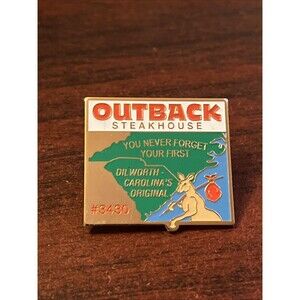 Outback Steakhouse Dilworth Carolina’s Original Kangaroo Lapel‎ Hat Pin